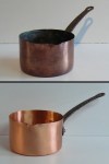 Nettoyage sauciere en cuivre ref 955